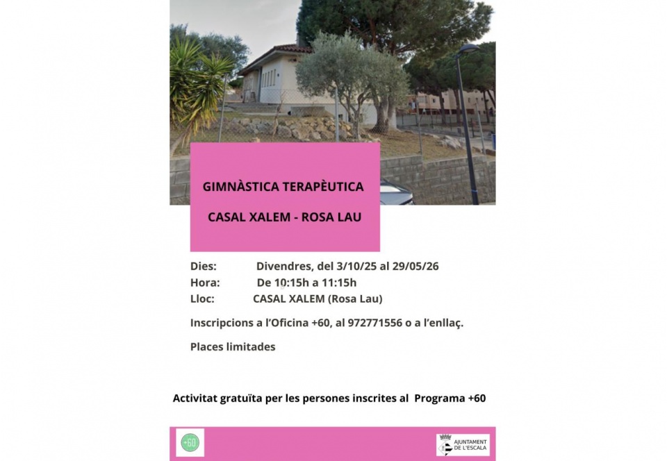 acte 63612acte 56980cartell gimnastica rosa lau