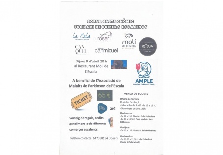 Cena gastronómica solidaria de cocineros escalencs