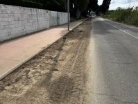 Comencen els treballs d'un nou carril bici entre el carrer Emili Gandia i el cementiri de Sant Martí